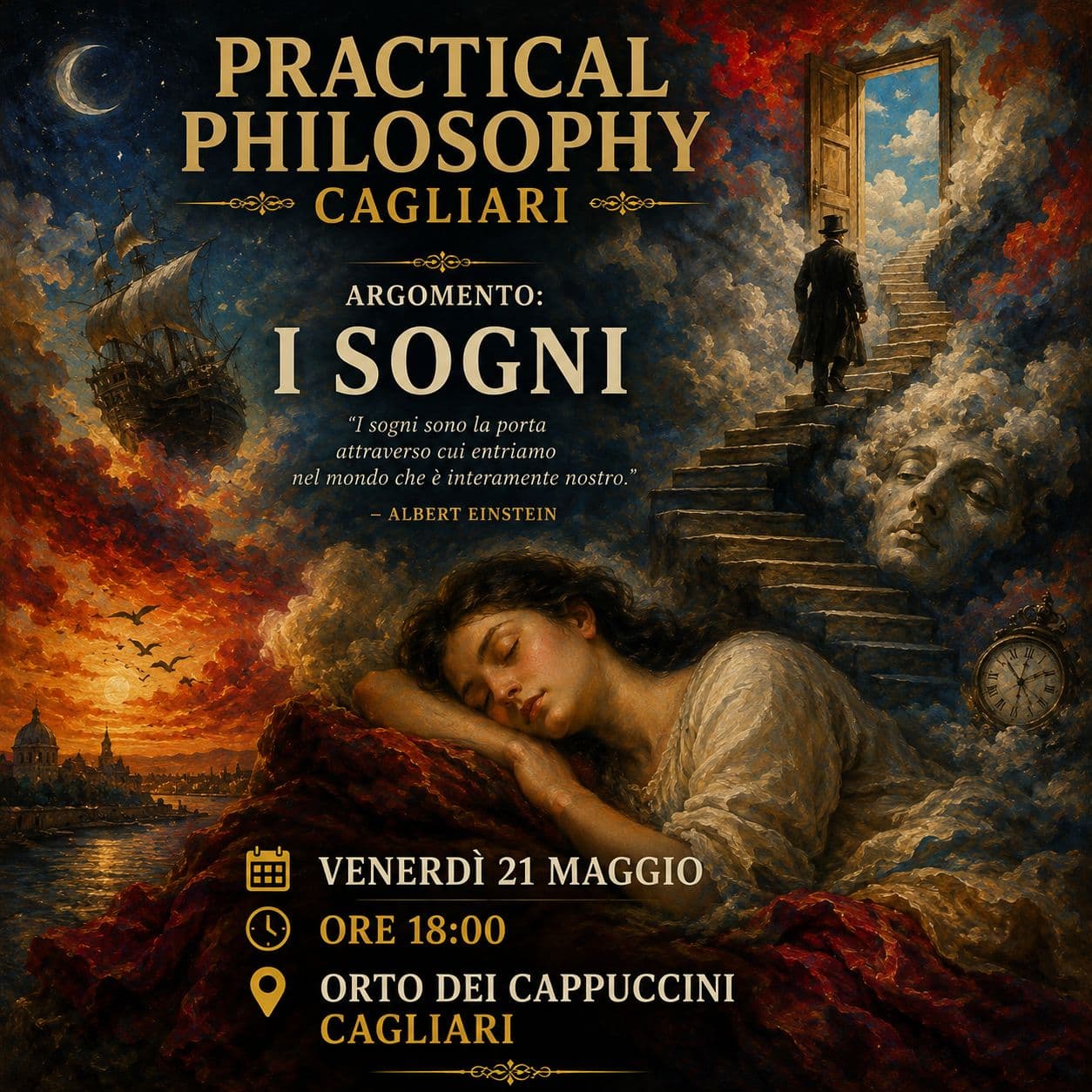 Locandina dell'incontro I sogni