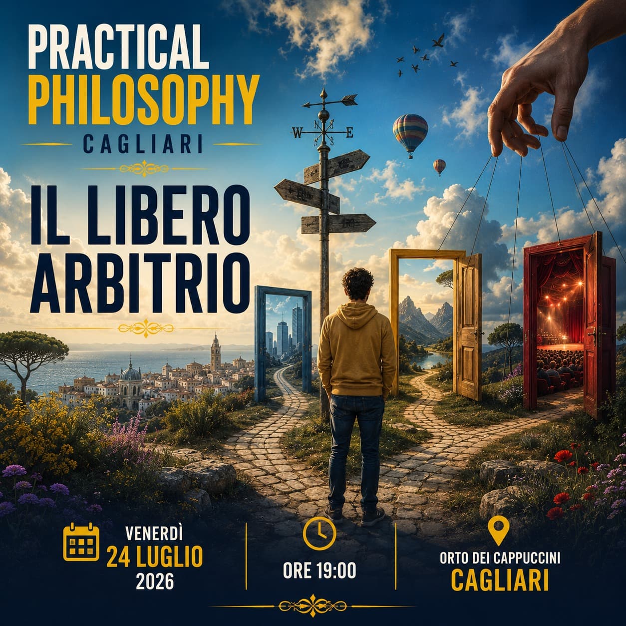 Locandina del secondo incontro su Il libero arbitrio